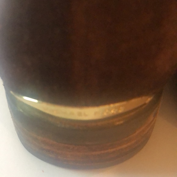 Women’s fall Rhea fringe brown suede Michael Kors warm comfort tall boots - Picture 9 of 16